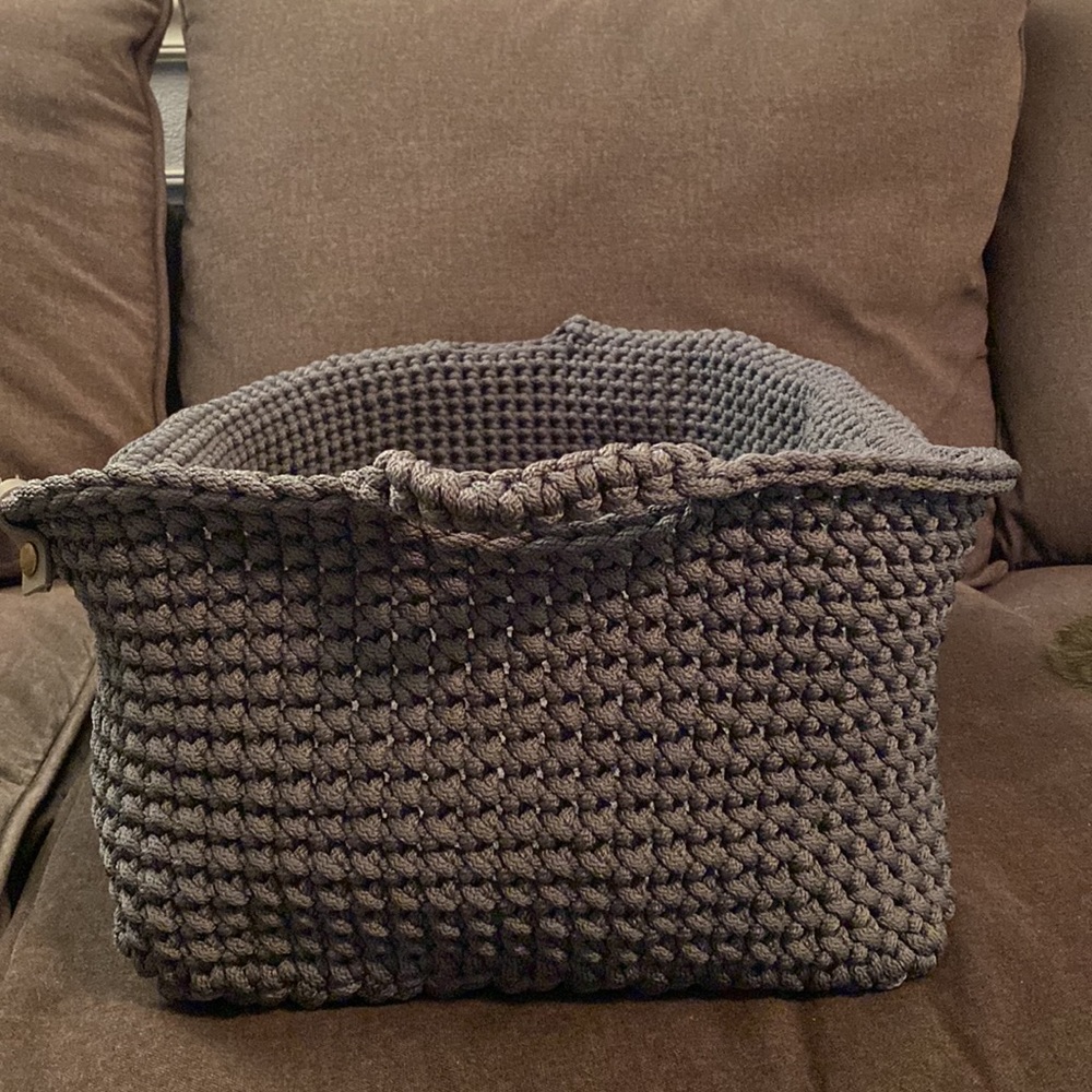 Crochet Rope Basket - Picture 2 of 3